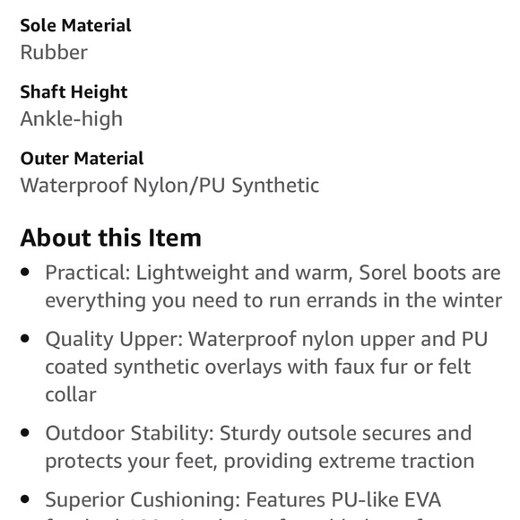 Sorel woman’s red and black winter waterproof boots size 10 - Picture 14 of 15